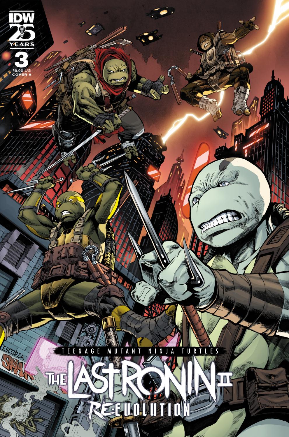 TEENAGE MUTANT NINJA TURTLES THE LAST RONIN II--RE-EVOLUTION #3 COVER A ESCORZAS CVR A cover image