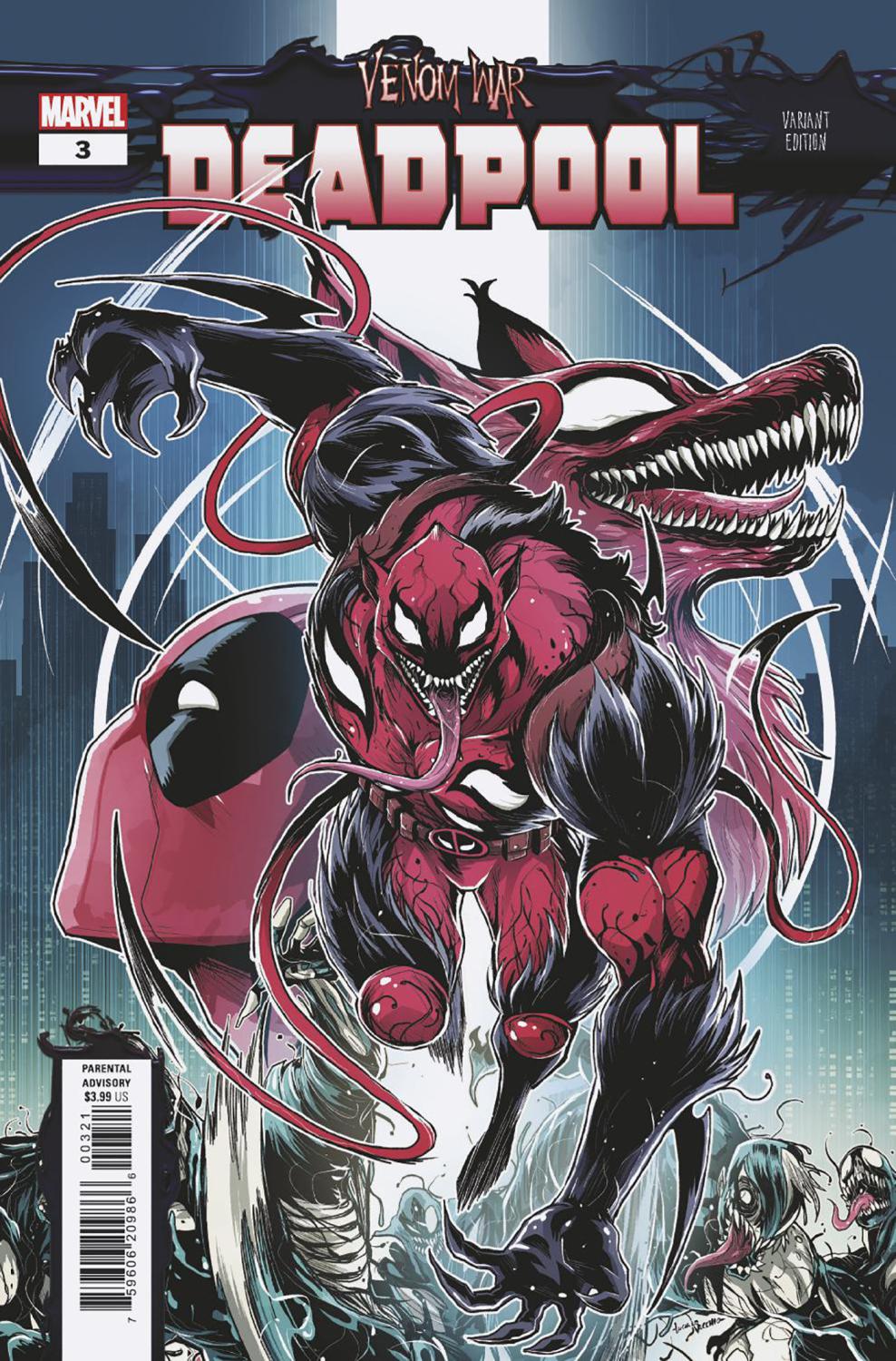 VENOM WAR DEADPOOL #3 LUCIANO VECCHIO VAR VW CVR B