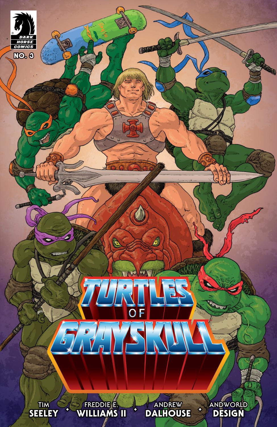 MASTERS OF THE UNIVERSE TEENAGE MUTANT NINJA TURTLES TURTLES OF GRAYSKULL #3 CVR C RAMON VILLALOBOS