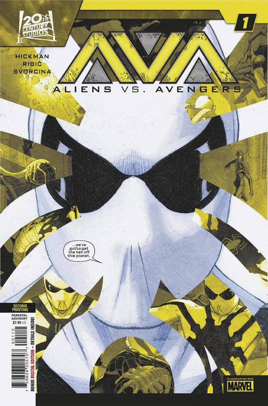 ALIENS VS AVENGERS #1 ESAD RIBIC 2ND PRINTING VAR CVR A