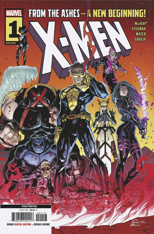 X-MEN #1 RYAN STEGMAN 3RD PRINTING VAR CVR A cover image