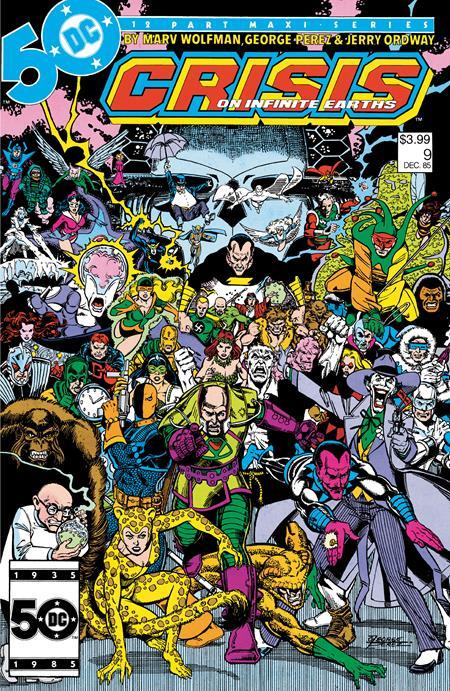 CRISIS ON INFINITE EARTHS #9 FACSIMILE EDITION CVR A GEORGE PEREZ