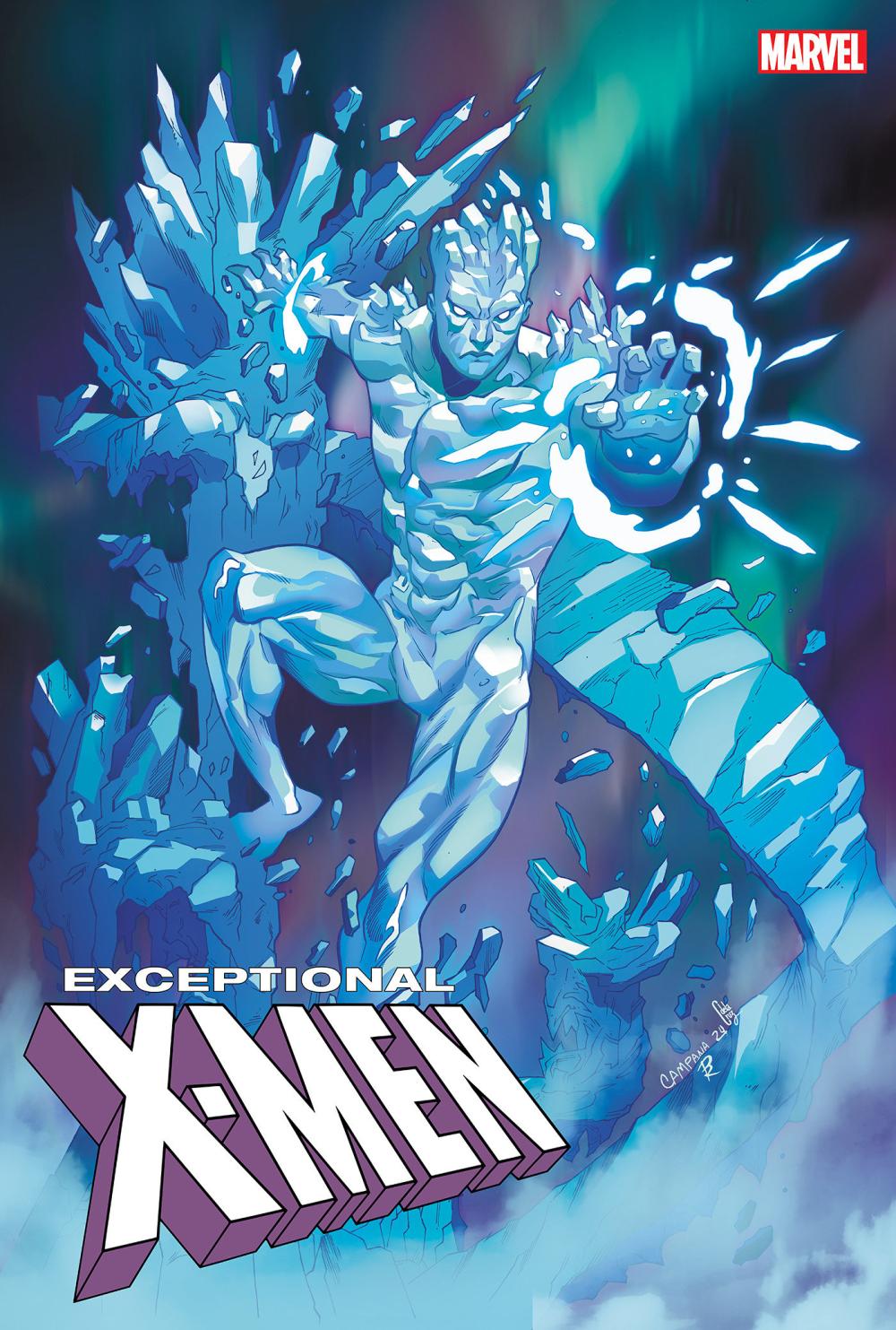 EXCEPTIONAL X-MEN #4 CHRIS CAMPANA ICEMAN VAR CVR C