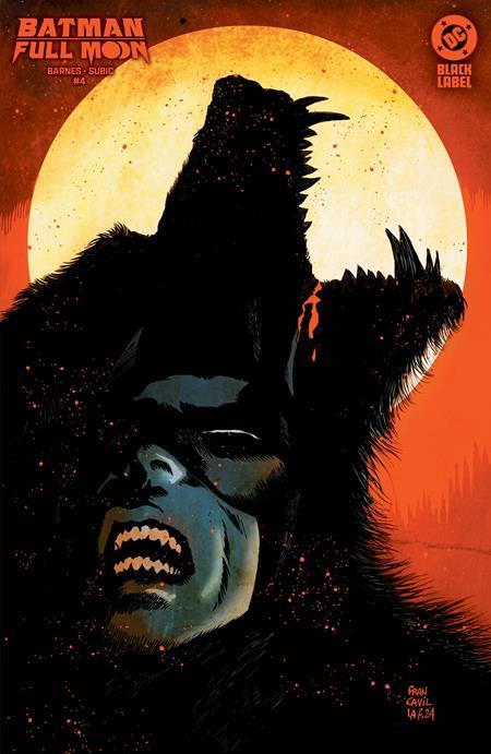 BATMAN FULL MOON #4 FRANCESCO FRANCAVILLA CARD STOCK VAR OF 4 CVR B