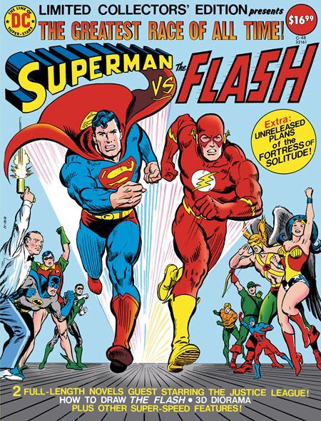 LIMITED COLLECTORS EDITION #48 SUPERMAN VS THE FLASH FACSIMILE EDITION CVR B CARMINE INFANTINO JOSE LUIS GARCIA-LOPEZ AND BOB OKSNER FOIL VAR