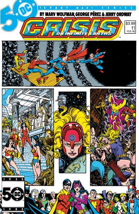 CRISIS ON INFINITE EARTHS #11 FACSIMILE EDITION CVR A GEORGE PEREZ