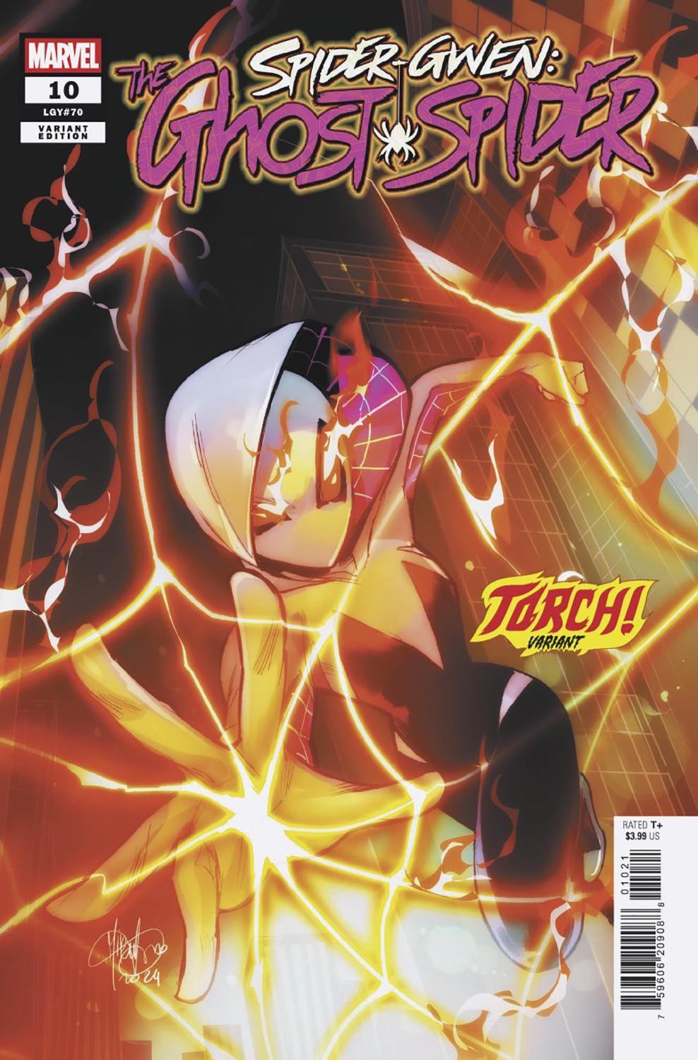 SPIDER-GWEN THE GHOST-SPIDER #10 MIRKA ANDOLFO TORCH VAR CVR B