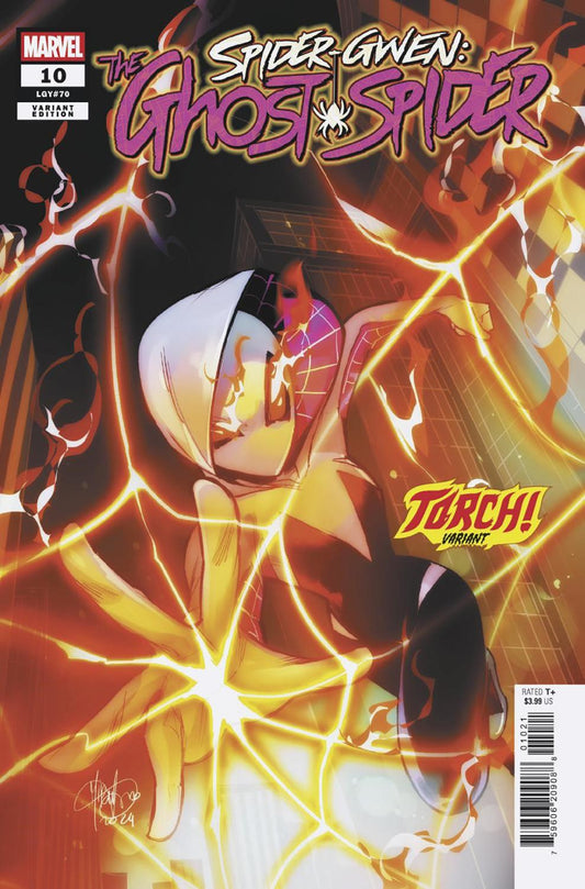 SPIDER-GWEN THE GHOST-SPIDER #10 MIRKA ANDOLFO TORCH VAR CVR B