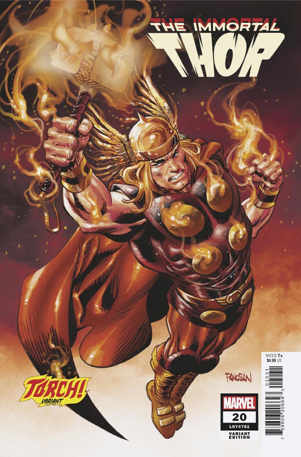 IMMORTAL THOR #20 DAN PANOSIAN TORCH VAR CVR C