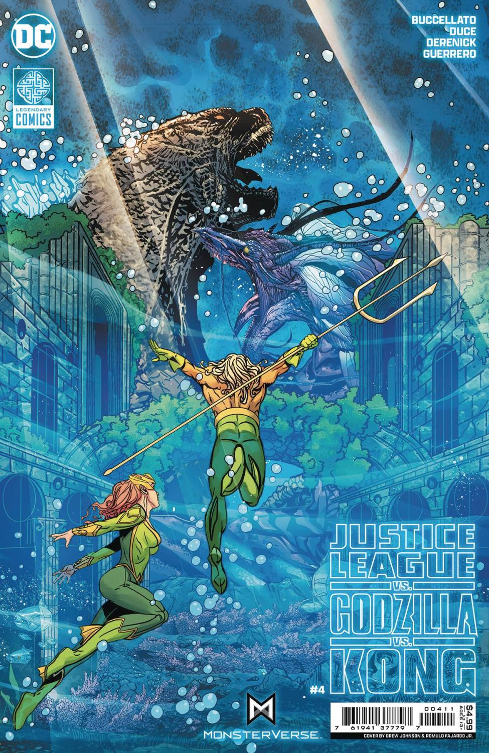 JUSTICE LEAGUE VS GODZILLA VS KONG #4 CVR A JOHNSON (OF 7)