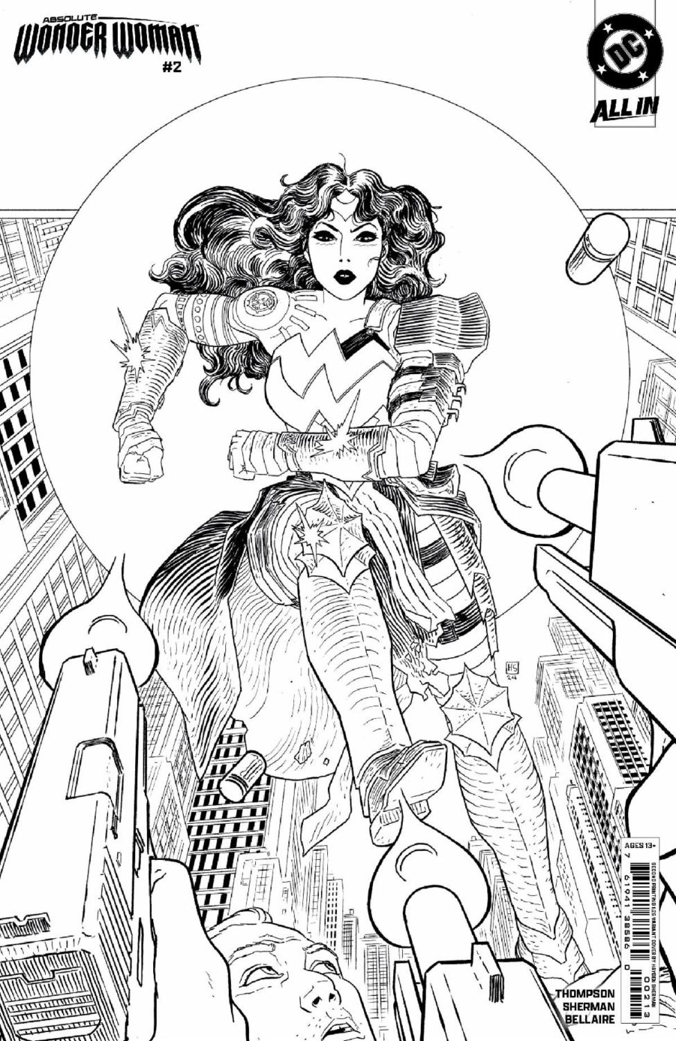 ABSOLUTE WONDER WOMAN #2 2ND PRINT 1:25 QUALIFYING VAR CVR INCV