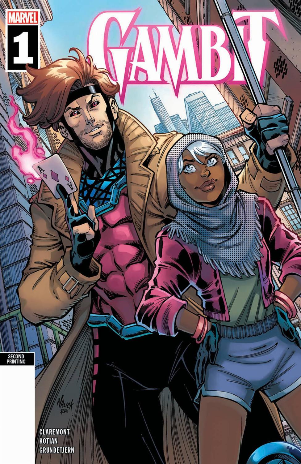 GAMBIT #1 NAUCK 2ND PRINTING VARIANT