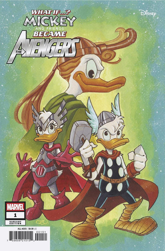 MARVEL AND DISNEY WHAT IF MICKEY AND FRIENDS BECAME THE AVENGERS #1 CHRISSIE ZU LLO VAR CVR E