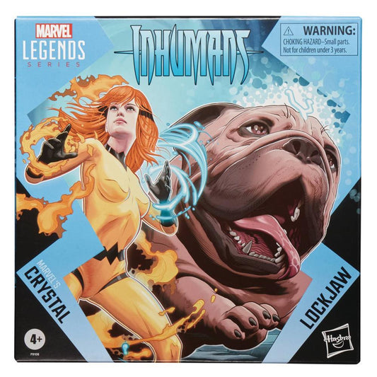 MARVEL LEGENDS INHUMANS CRYSTAL & LOCKJAW 6IN AF 2PK