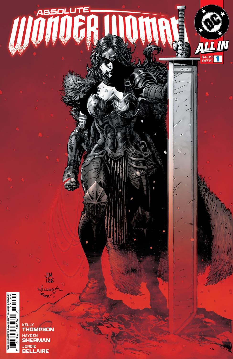 ABSOLUTE WONDER WOMAN #1 4TH PRINT