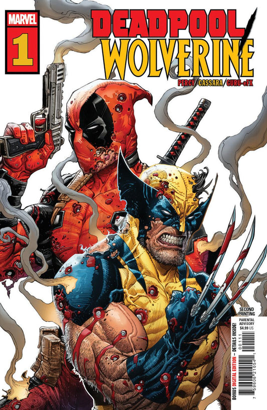 DEADPOOL WOLVERINE #1 JOSHUA CASSARA 2ND PRINTING VAR CVR A