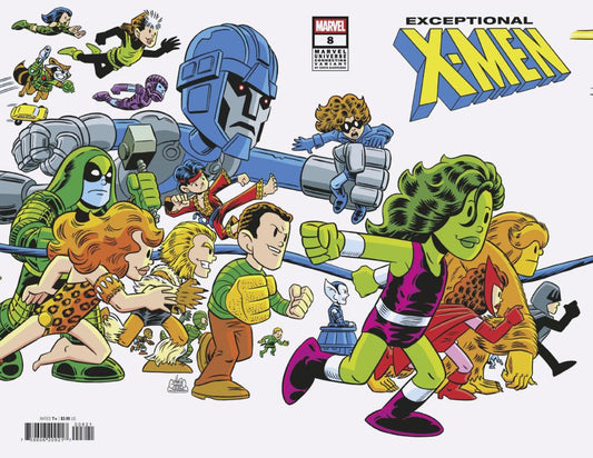 EXCEPTIONAL X-MEN #8 CHRIS GIARRUSSO MARVEL UNIVERSE CONNECTING WRAP VAR K CVR B