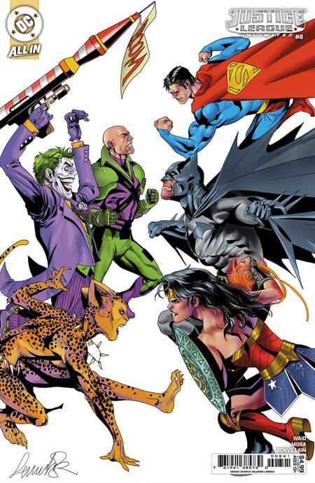 JUSTICE LEAGUE UNLIMITED #8 CVR D SALVADOR LARROCA CARD STOCK VAR WE ARE YESTERDAY