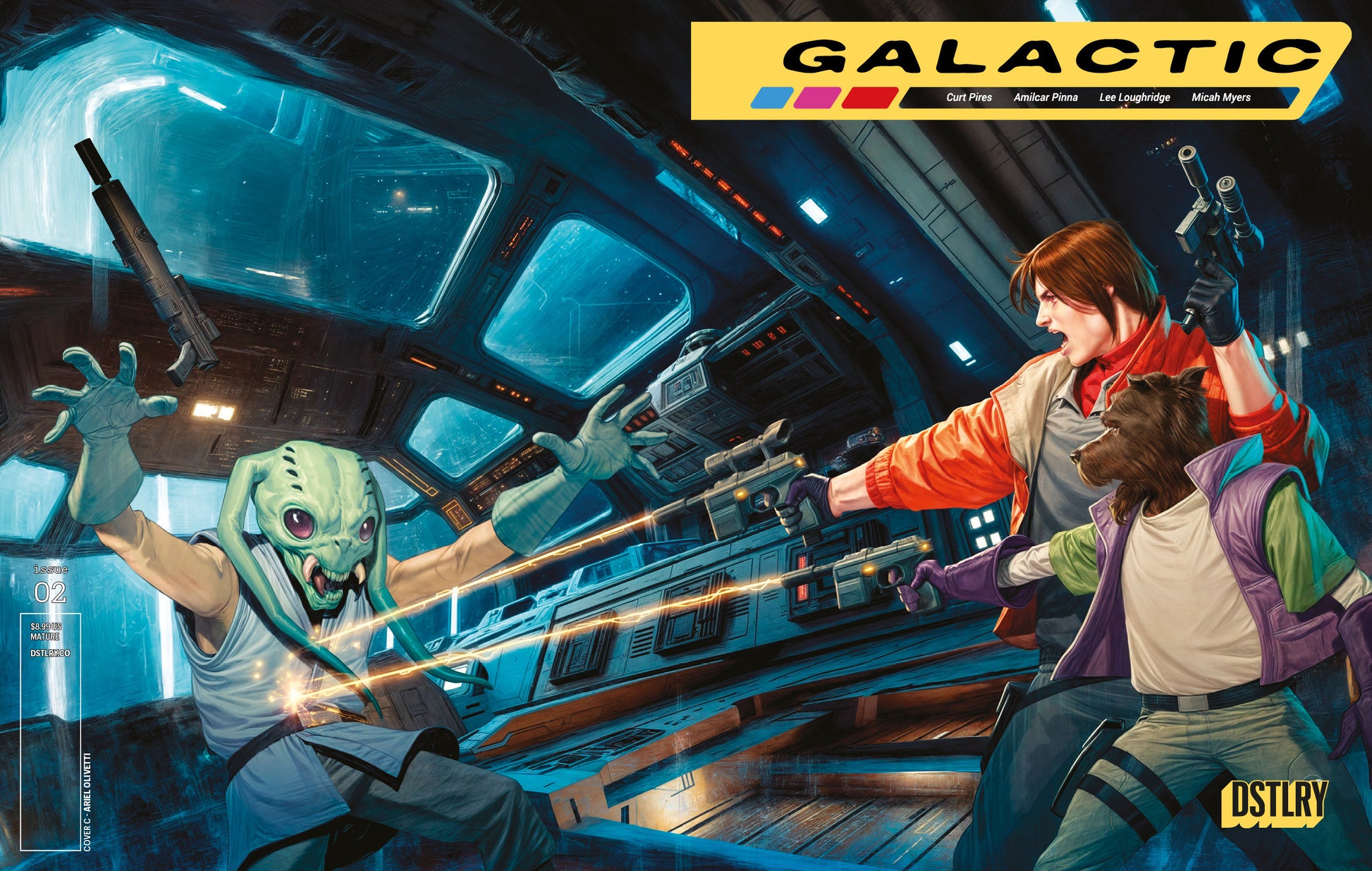 GALACTIC #2 CVR C ARIEL OLIVETTI 5 COPY VAR