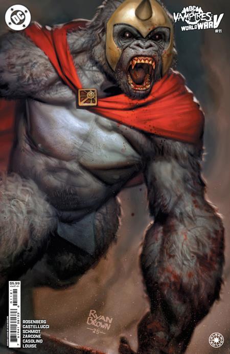 DC VS VAMPIRES WORLD WAR V #11 CVR B RYAN BROWN CARD STOCK VAR (OF 12)