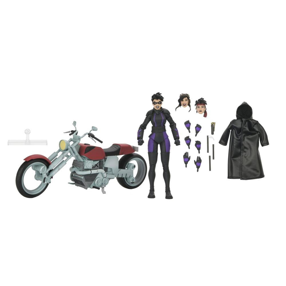 TMNT THE LAST RONIN CASEY MARIE WITH MOTORCYCLE 7IN AF