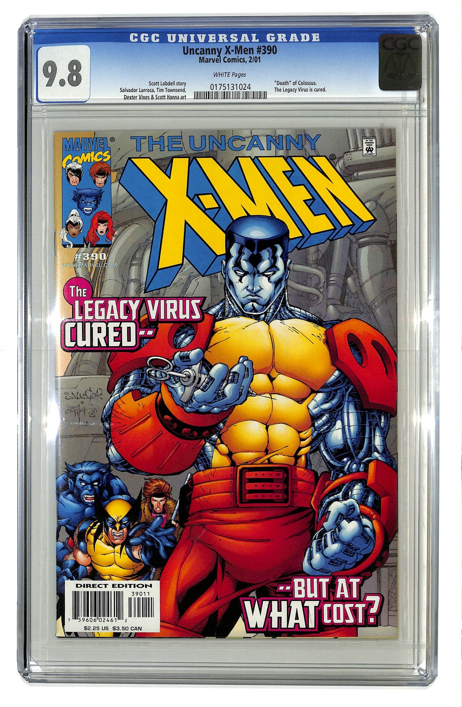 The Uncanny X-Men 1981 #390 Direct Edition - CGC 9.8 - $80.00