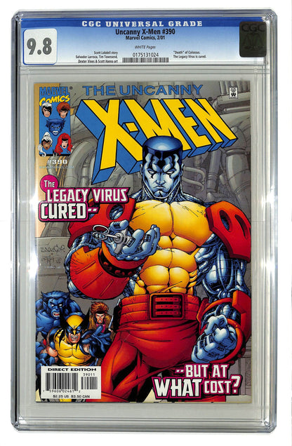 The Uncanny X-Men 1981 #390 Direct Edition - CGC 9.8 - $80.00