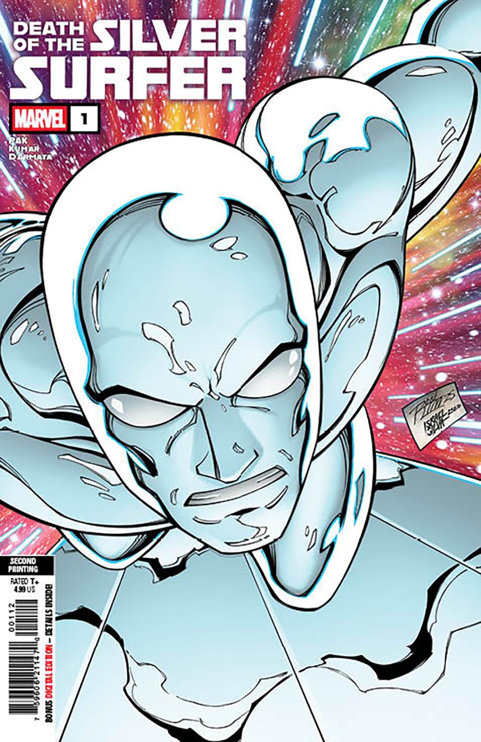 DEATH OF THE SILVER SURFER #1 RON LIM 2ND PRINTING VAR CVR A