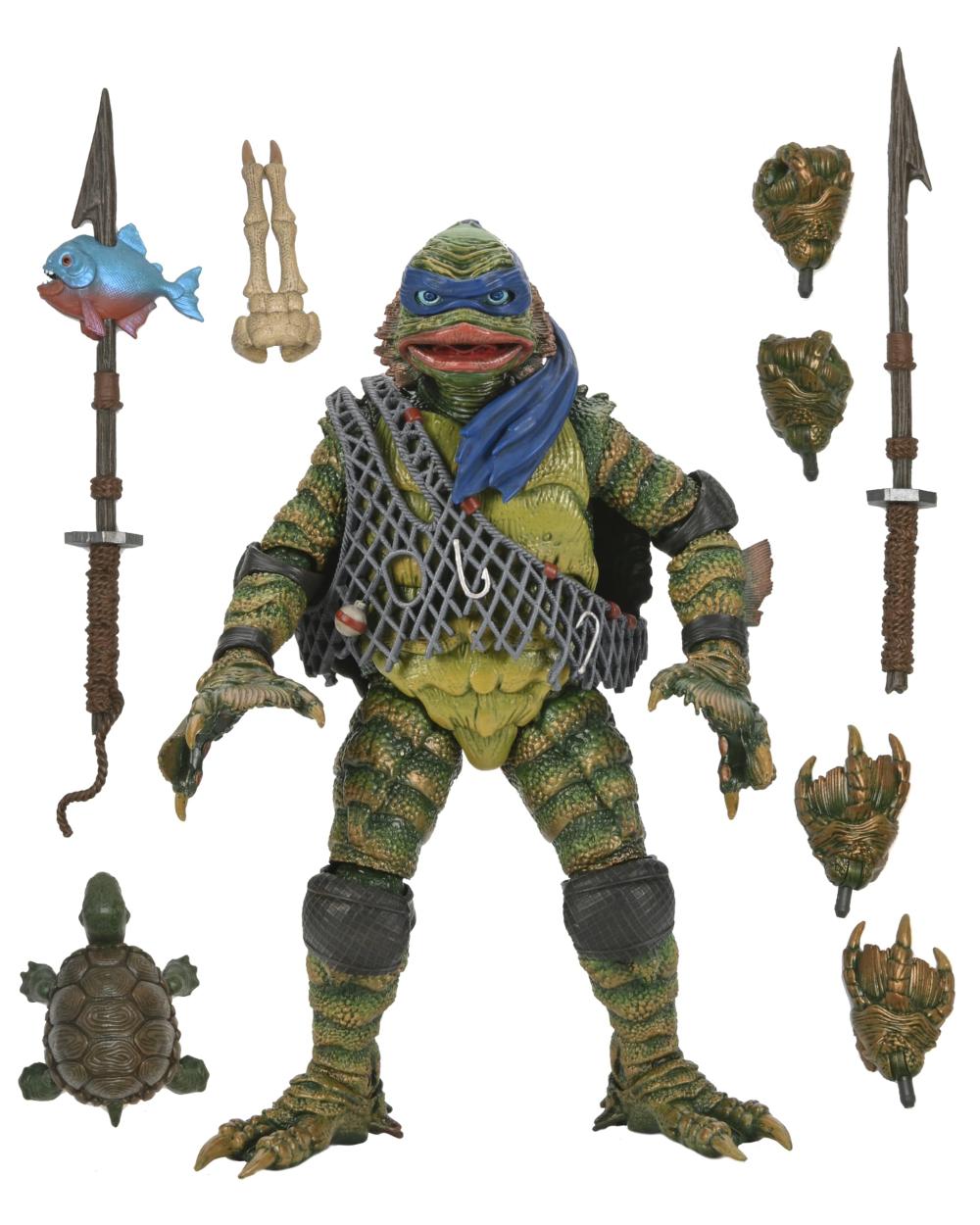 TMNT x UNIVERSAL MONSTERS LEO/CREATURE BLK LAGOON