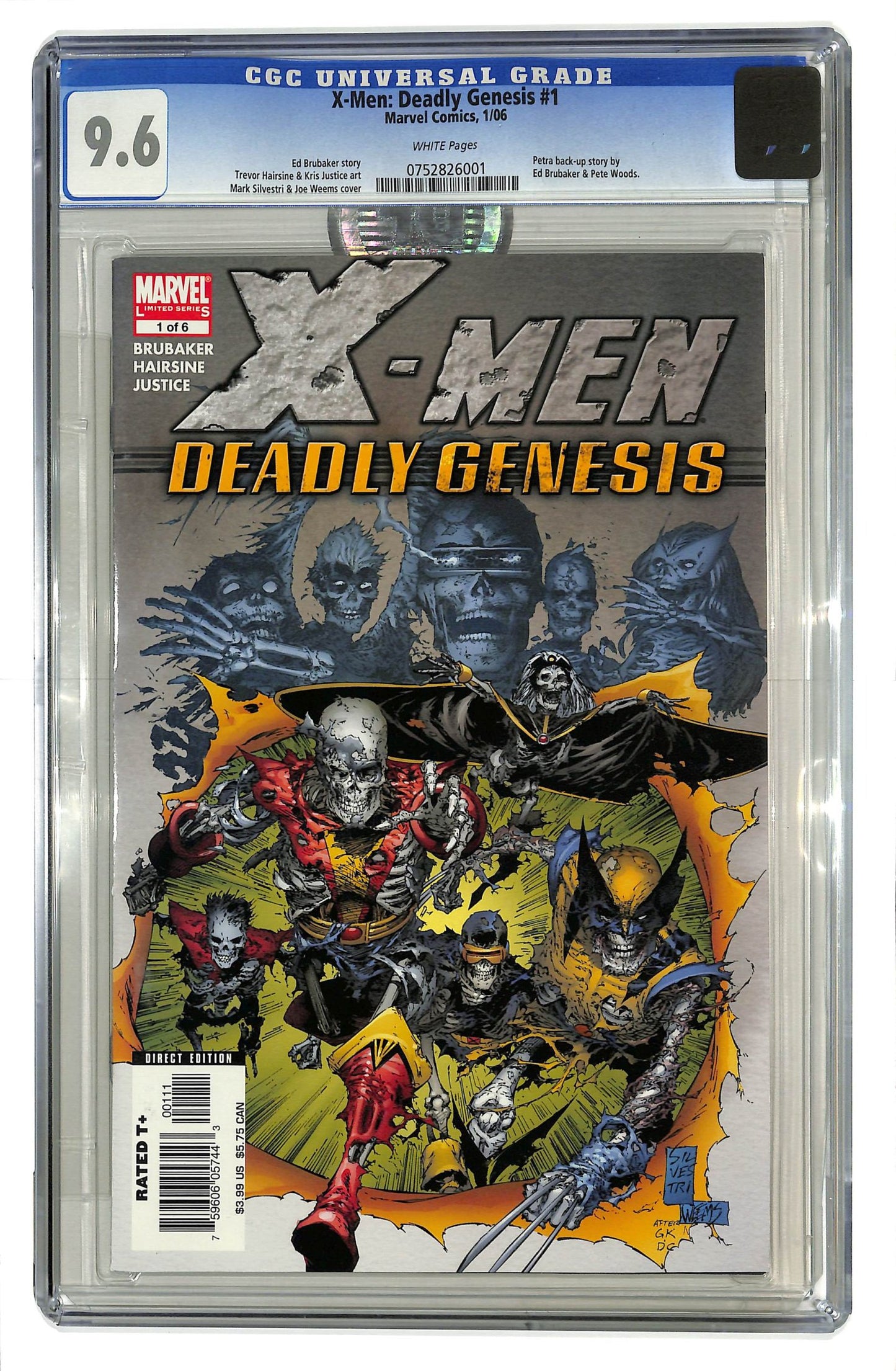 X-Men: Deadly Genesis 2006 #1 Direct Edition - CGC 9.6 - $20.00