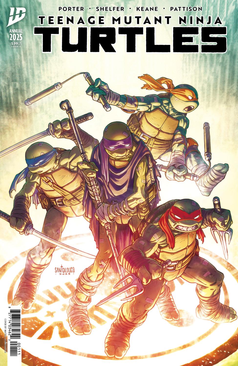 TEENAGE MUTANT NINJA TURTLES ANNUAL 2025 CVR A SANTOLOUCO