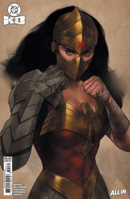 DC K.O. #2 CVR H BEN OLIVER FACE-OFF CARD STOCK VAR (OF 5)