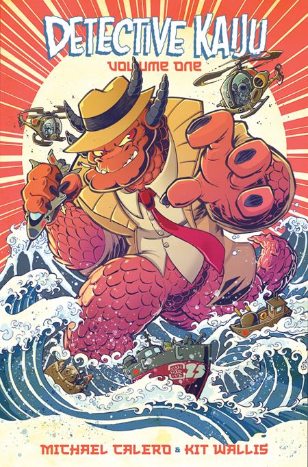 DETECTIVE KAIJU TP VOL 01 CVR B JON SOMMARIVA VAR
