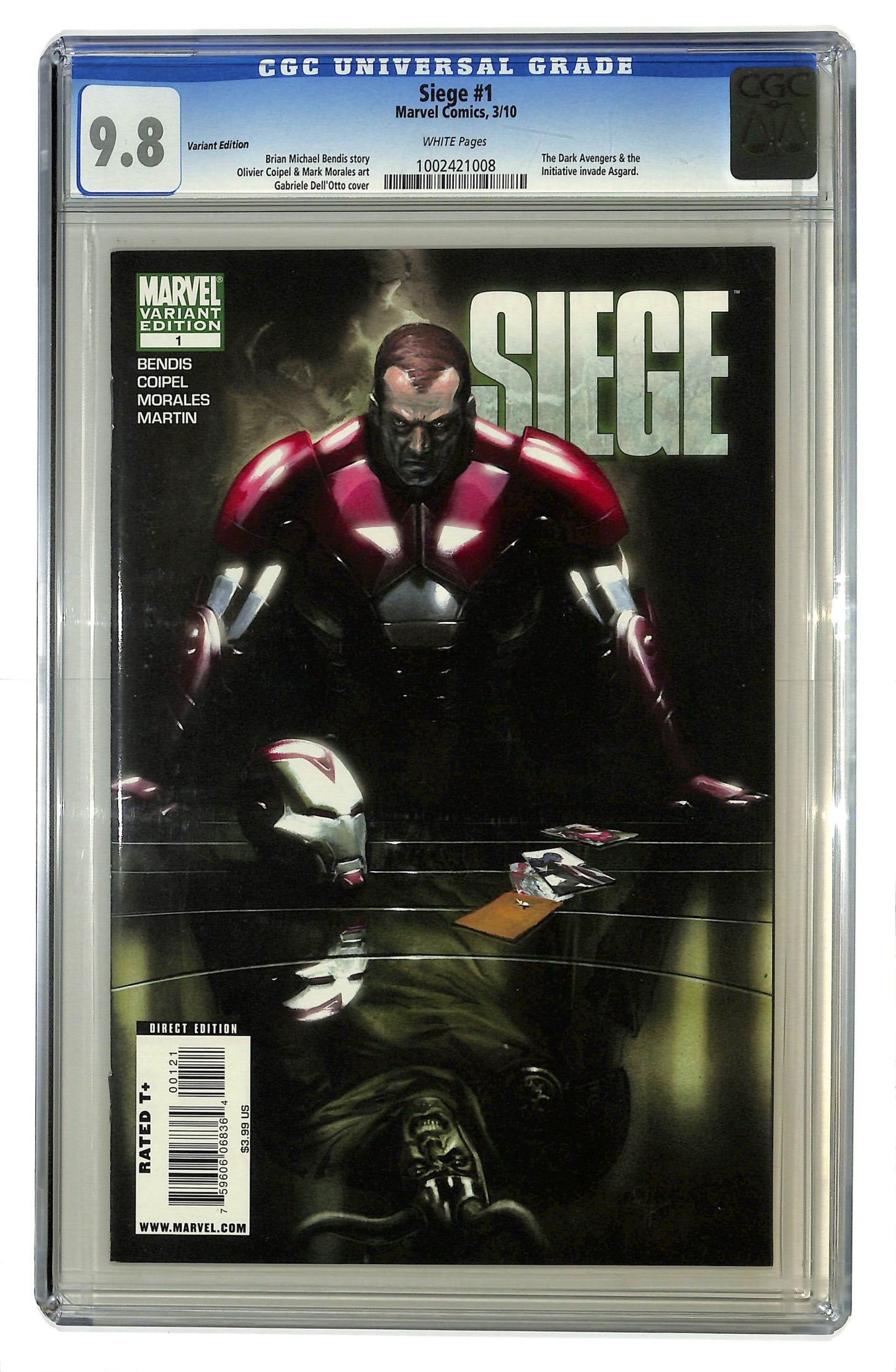 Siege 2010 #1 Gabriele Dell'Otto Variant Cover - CGC 9.8 - $75.00
