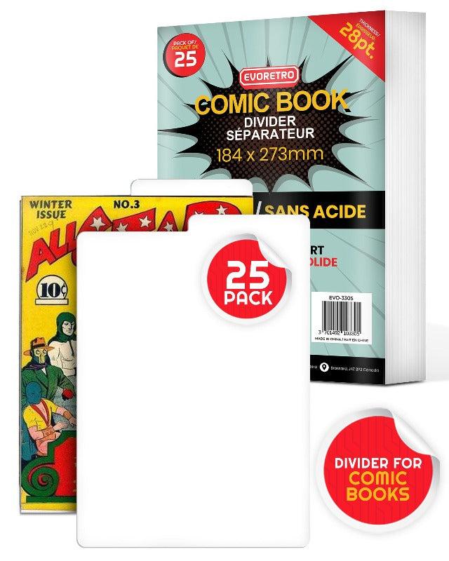 EVORETRO COMIC BOOK DIVIDERS 25 PACK