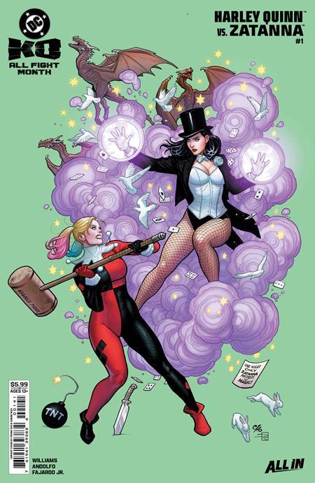 DC K.O. HARLEY QUINN VS ZATANNA #1 ONE SHOT CVR B FRANK CHO CARD STOCK VAR