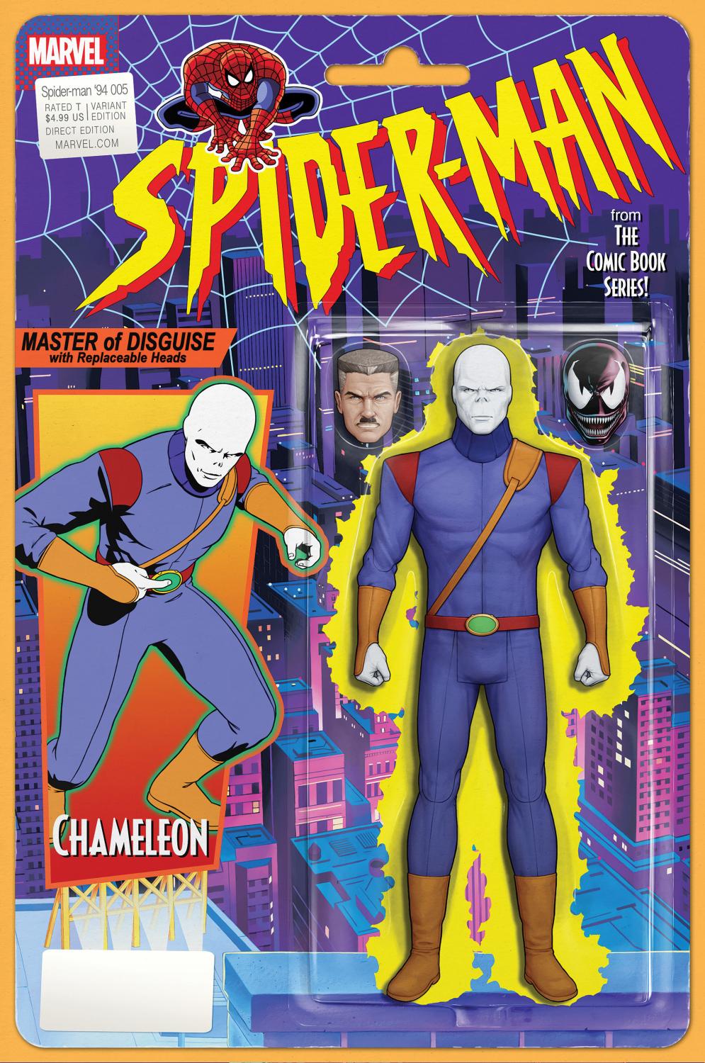 SPIDER-MAN 94 #5 JOHN TYLER CHRISTOPHER ACTION FIGURE VAR CVR B