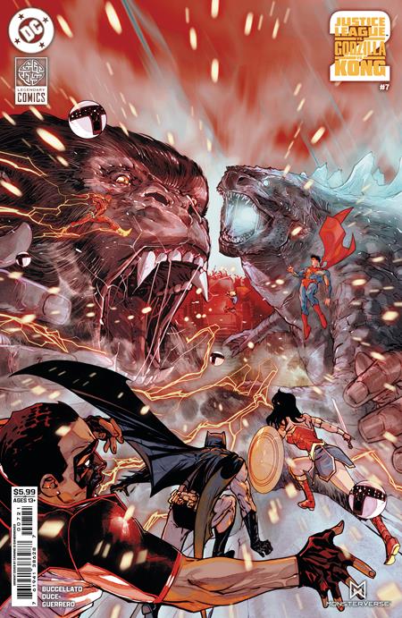 JUSTICE LEAGUE VS GODZILLA VS KONG 2 #7 CVR D CARMINE DI GIANDOMENICO CARD STOCK VAR (OF 7)
