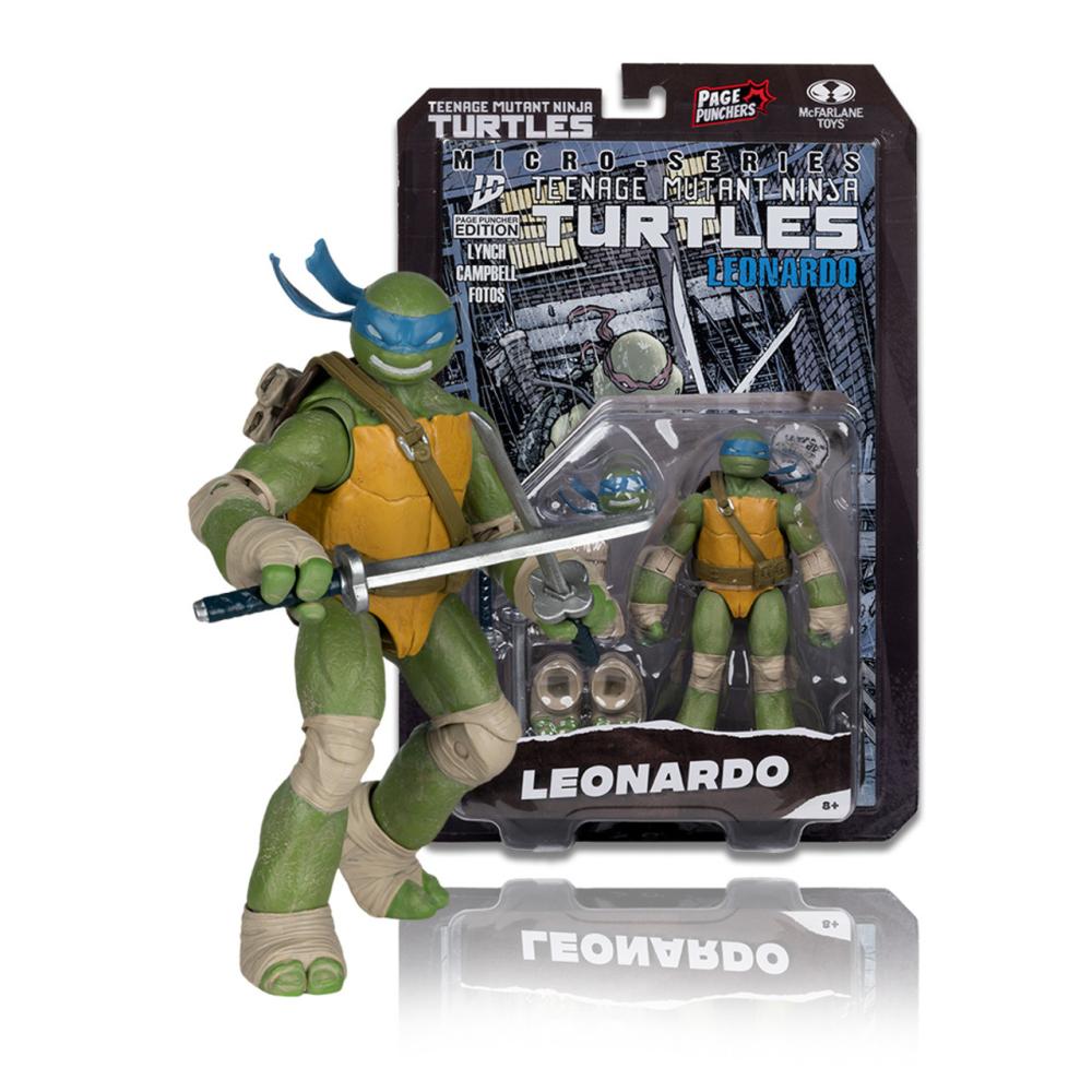 TMNT 5IN FIGURE WITH COMIC WV1 LEONARDO