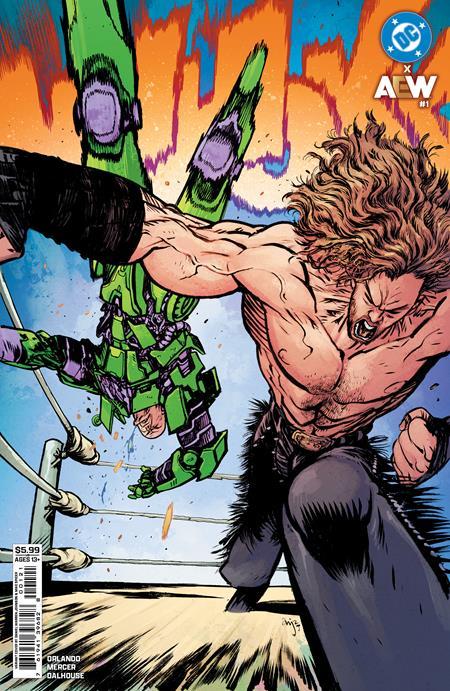 DC X AEW #1 CVR B DANIEL WARREN JOHNSON CARD STOCK VAR (OF 2)