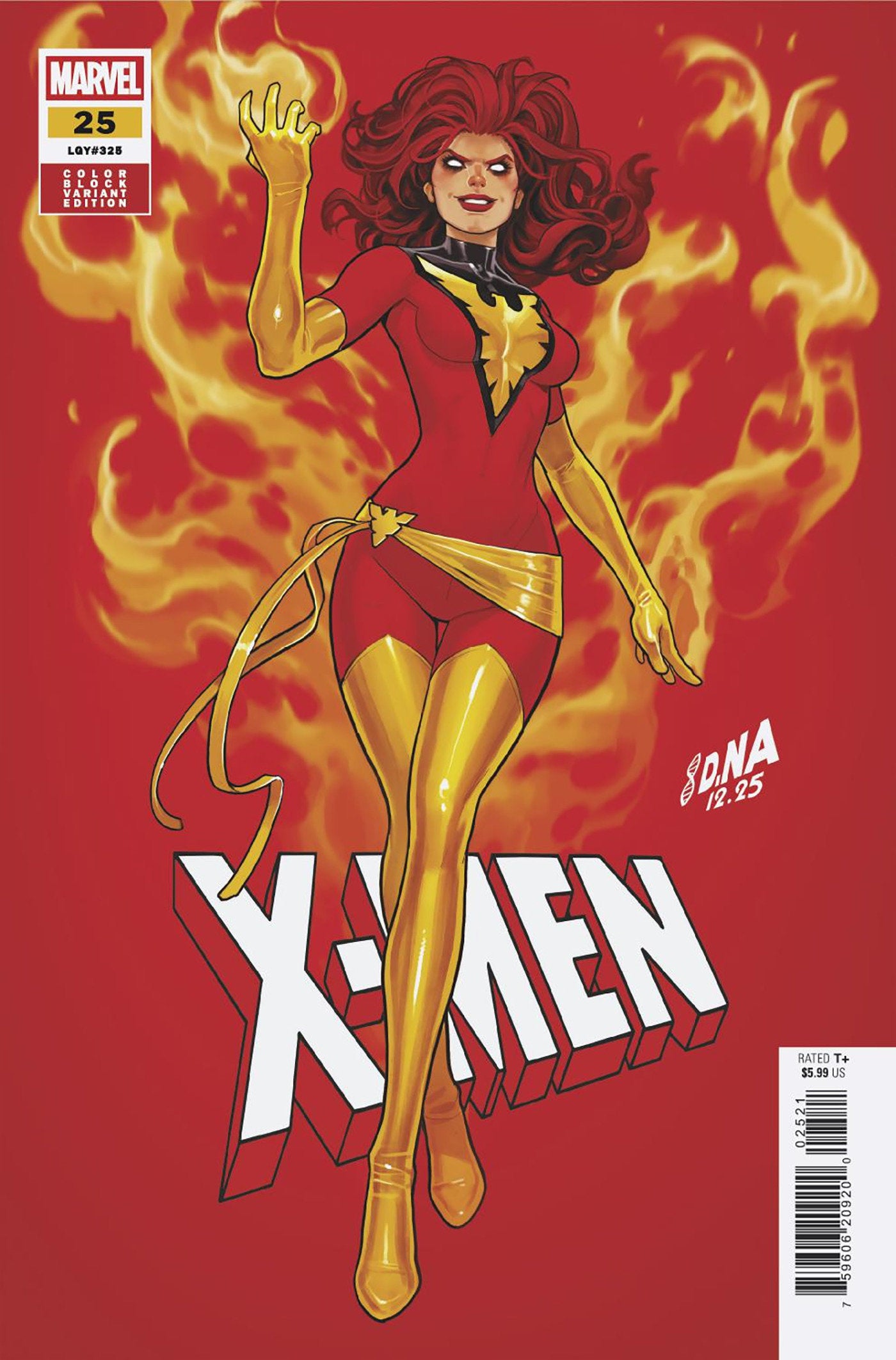 X-MEN #25 CVR B DAVID NAKAYAMA COLOR BLOCK RED VAR