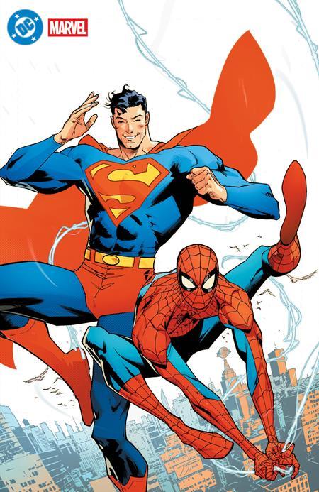 DC MARVEL SUPERMAN SPIDER-MAN #1 ONE SHOT CVR Y JORGE JIMENEZ FOIL VAR