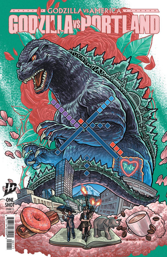 GODZILLA VS AMERICA PORTLAND CVR A DEWEY