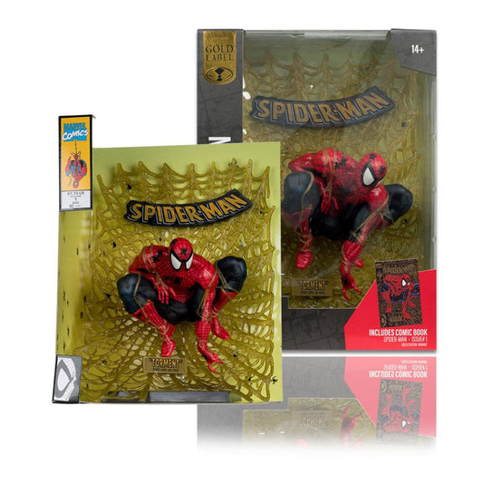 MARVEL COLLECTION SPIDER-MAN TODD MCFARLANE BLACK AND GOLD