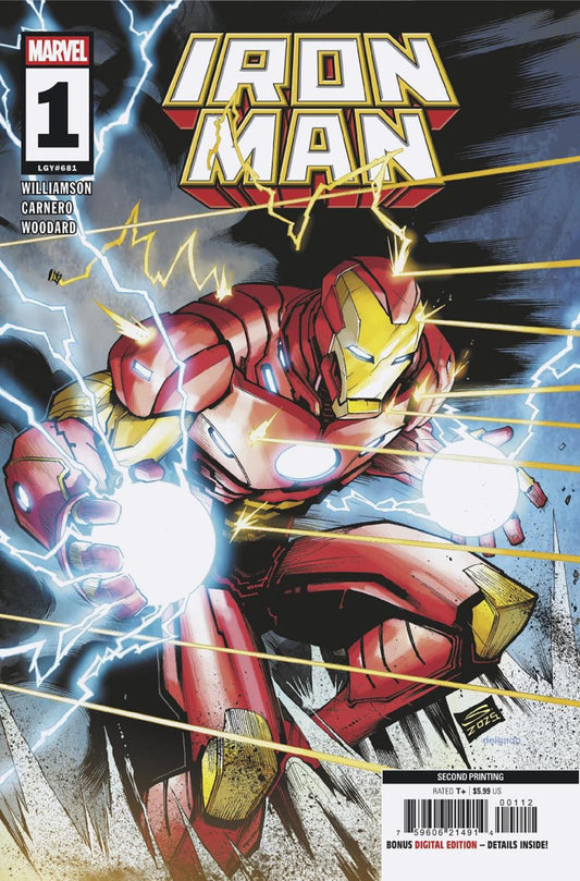 IRON MAN #1 2ND PRINTING GERARDO SANDOVAL VAR