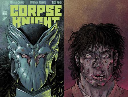 CORPSE KNIGHT #1 CVR G MATTHEW ROBERTS DIE CUT HELMET VAR (OF 6)