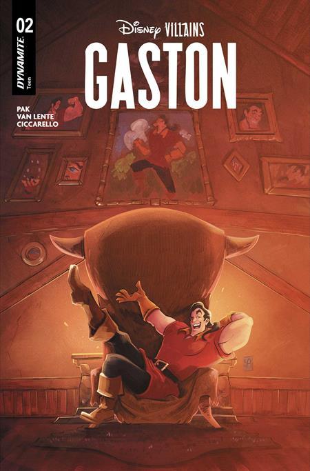 DISNEY VILLAINS GASTON #2 CVR A LEIRIX LI VAR