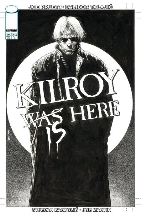 KILROY IS HERE ONE SHOT CVR B BRIAN BOLLAND B&W VAR