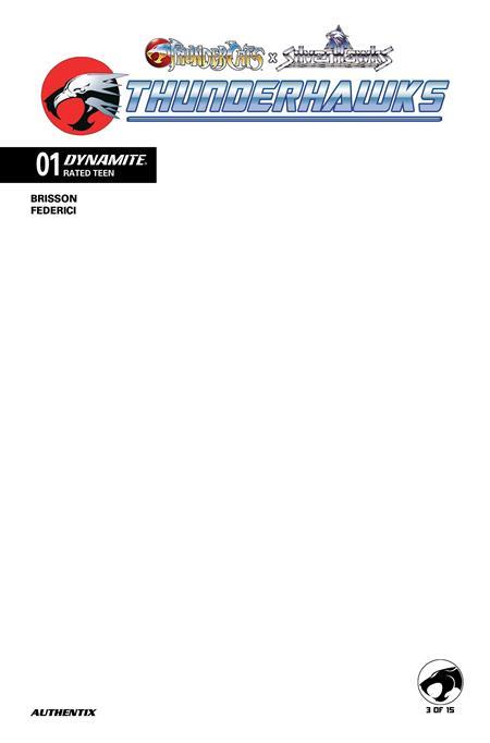 THUNDERCATS X SILVERHAWKS THUNDERHAWKS #1 CVR F BLANK AUTHENTIX VAR