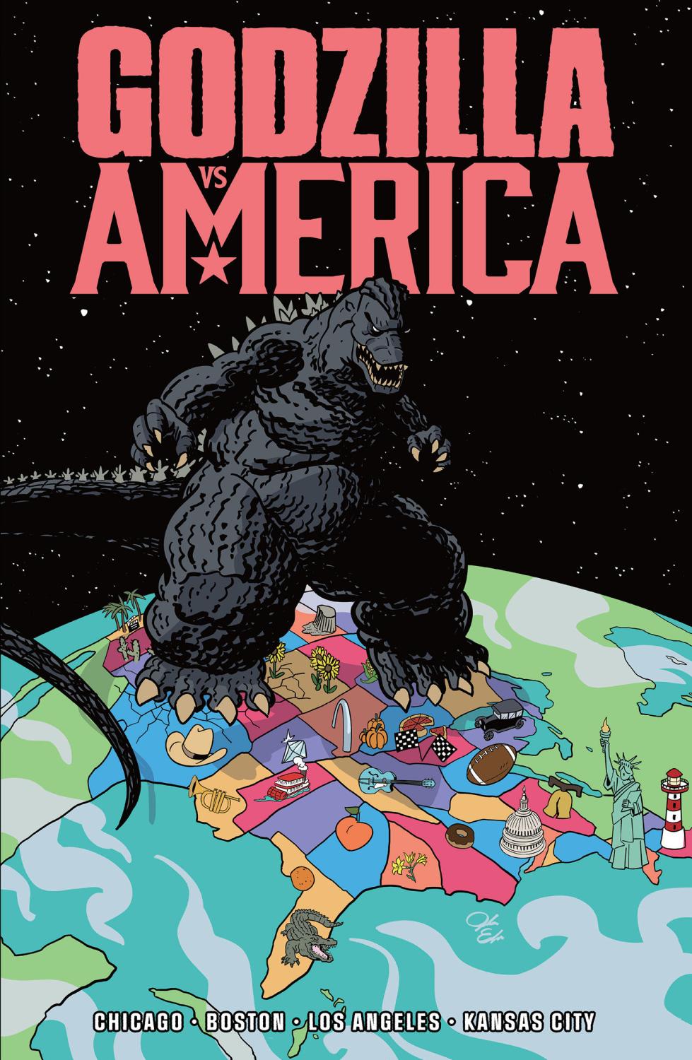 GODZILLA VS AMERICA BOSTON CHICAGO KANSAS CITY LOS ANGELES TP